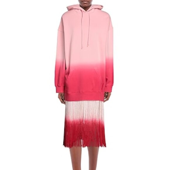 TWINSET Dresses & Skirts - TWINSET MILANO Oversized  SWEATSHIRT FRINGE MIDI DRESS NWOT, SIZE S